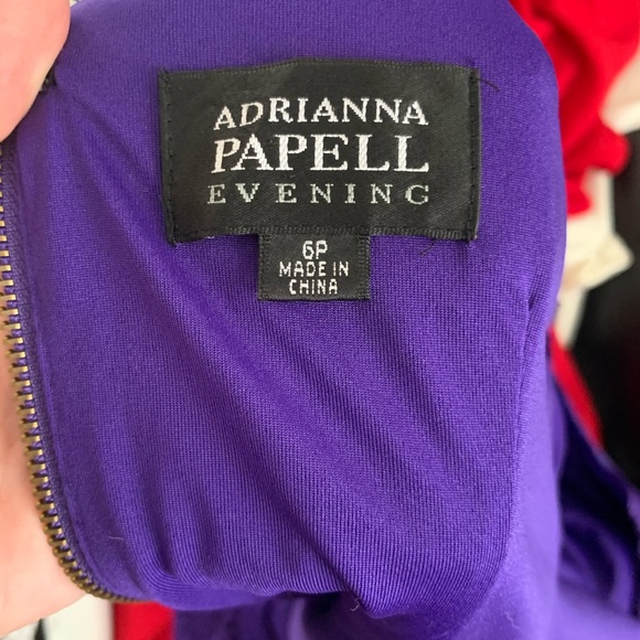 Adrianna Papell Evening V Back Lace Sheath Dress - Picture 5 of 6